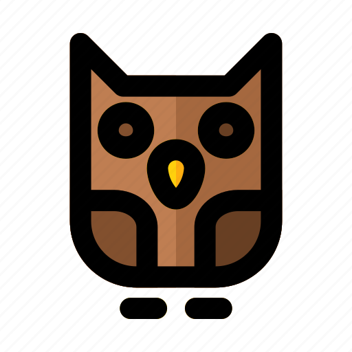 Bird, halloween, isolated, owl, silhouette, wings icon - Download on Iconfinder
