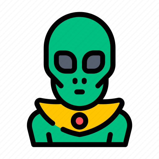 Alien, space, ufo, character, planet, galaxy, spaceship icon - Download on Iconfinder