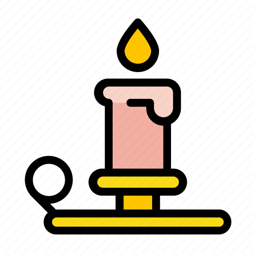 Candle, halloween, holiday, autumn, light, witchcraft, magic icon - Download on Iconfinder
