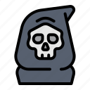 reaper, dead, death, skeleton, halloween, skull, grim