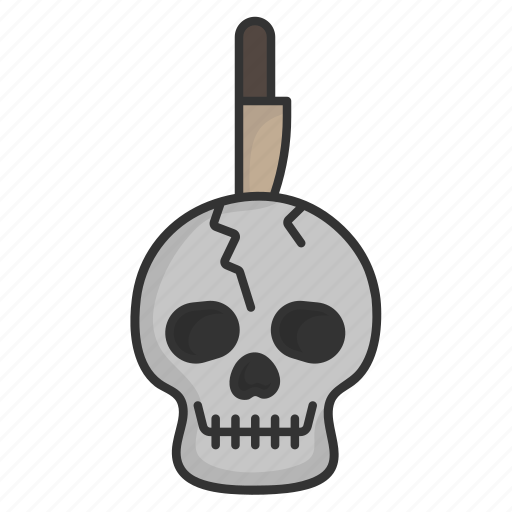 Skull, knife, ghost, halloween, horror icon - Download on Iconfinder
