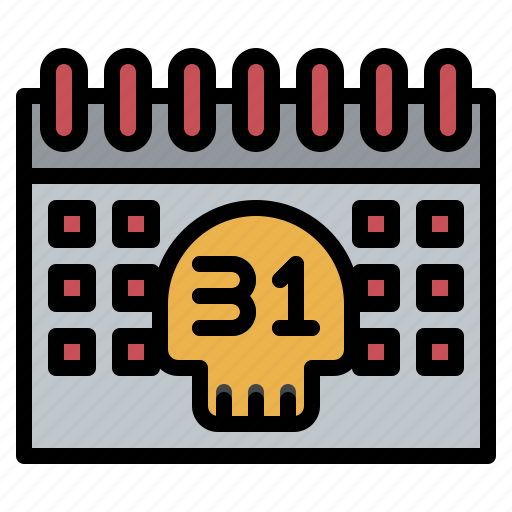 Halloween, calendar, holiday, skull, date icon - Download on Iconfinder