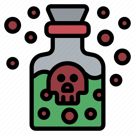 Halloween, poison, poition, flask, bottled, medicine icon - Download on Iconfinder