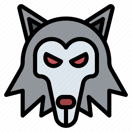 Halloween, wolf, dog, animal, face icon - Download on Iconfinder