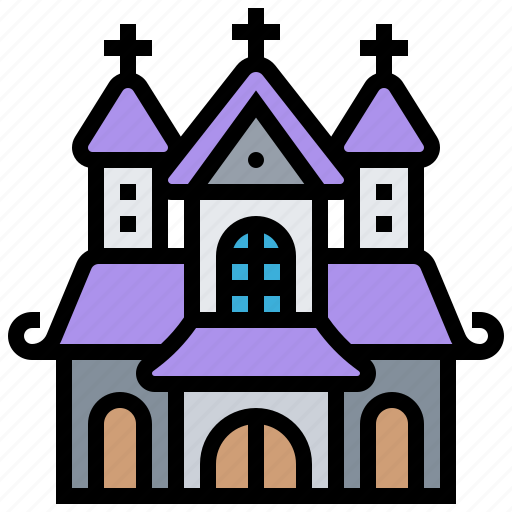 Abandoned, architecture, castle, church, mansion icon - Download on Iconfinder