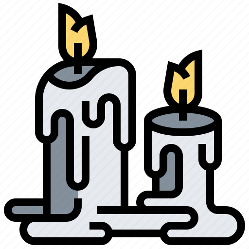 Burning, candle, decoration, light, ritual icon - Download on Iconfinder