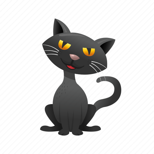 Black cat, holidays, cat, spooky, halloween, animals, badluck icon - Download on Iconfinder
