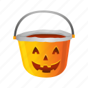 scary, holidays, pumpkin, spooky, basket, candy basket, halloween