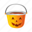 scary, holidays, pumpkin, spooky, basket, candy basket, halloween 