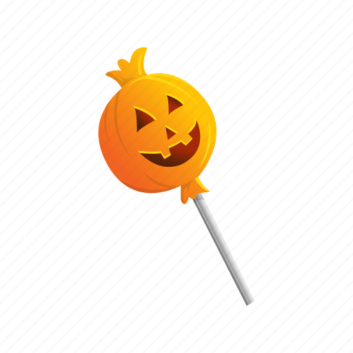 Holidays, pumpkin, spooky, trick or treat, lollipop, halloween, pumpkin candy icon - Download on Iconfinder