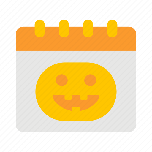 Calendar, halloween, october, holiday, pumpkin, celebration, date icon - Download on Iconfinder