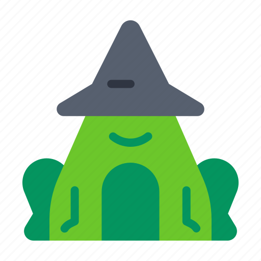 Frog, witch, halloween, magic, holiday, hat, animal icon - Download on Iconfinder