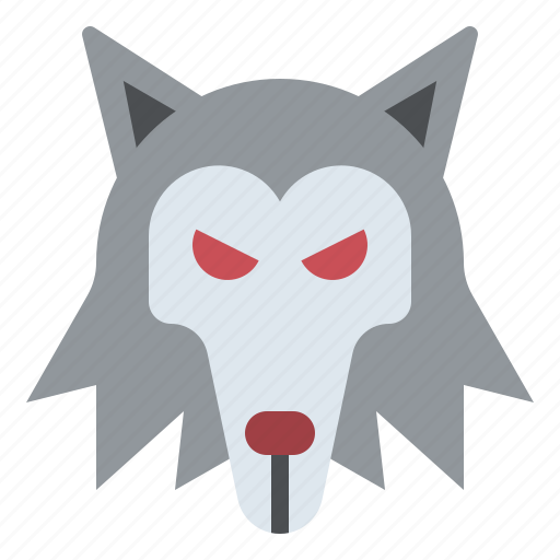 Halloween, wolf, dog, animal, face icon - Download on Iconfinder