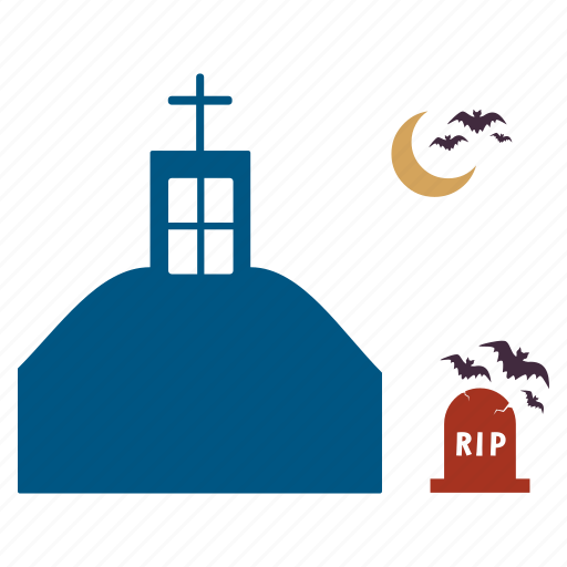 Bats, building, haunted, house, mansion, moon, rip icon - Download on Iconfinder