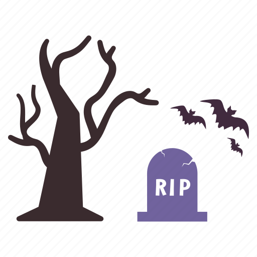 Grave, halloween, hanging, night, rip, spider, tree icon - Download on Iconfinder