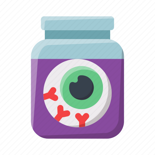 Eye, jar, halloween, horror, glass, decoration, eyeball icon - Download on Iconfinder