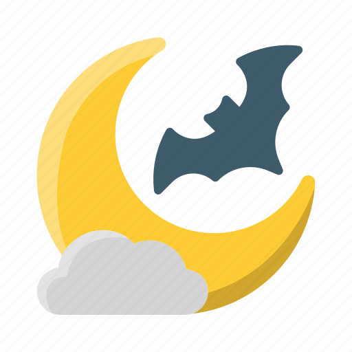 Night, halloween, horror, dark, moon, black, sky icon - Download on Iconfinder