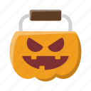 trick, or, treat, halloween, pumpkin, candy, celebration