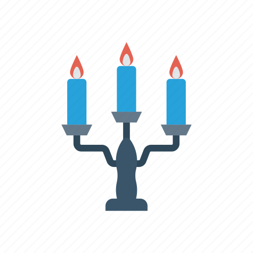 Candelabra, candles, light, stand icon - Download on Iconfinder