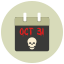 calendar, halloween, october 31 