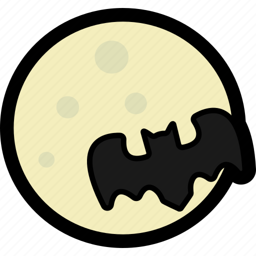 Bat, halloween, moon, night icon - Download on Iconfinder