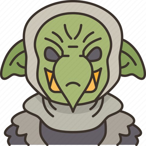 Goblin, monster, creature, horror, mythical icon - Download on Iconfinder