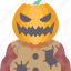 pumpkin, scarecrow, halloween, autumn, fall 