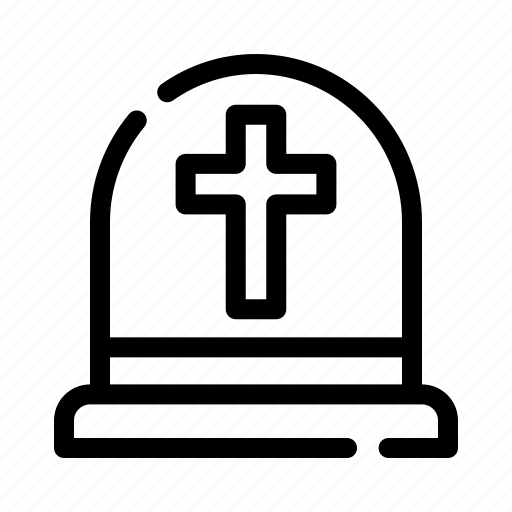 Tomb, grave, death, cross, cemetery, tombstone, rip icon - Download on Iconfinder