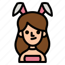 bunny, girl, costume, female, user