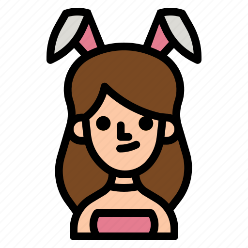 Bunny, girl, costume, female, user icon - Download on Iconfinder