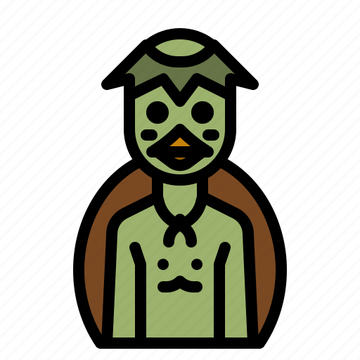 Kappa, ghost, monster, water, turtle icon - Download on Iconfinder