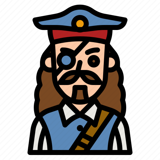 Pirate, cultures, character, captain, avatar icon - Download on Iconfinder