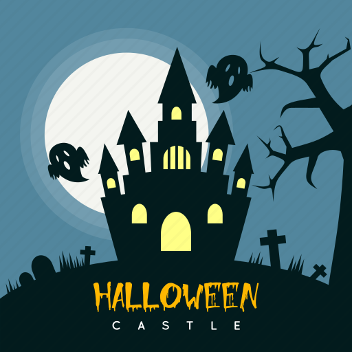 Building, castle, dark, ghost, grave, halloween, holiday icon - Download on Iconfinder