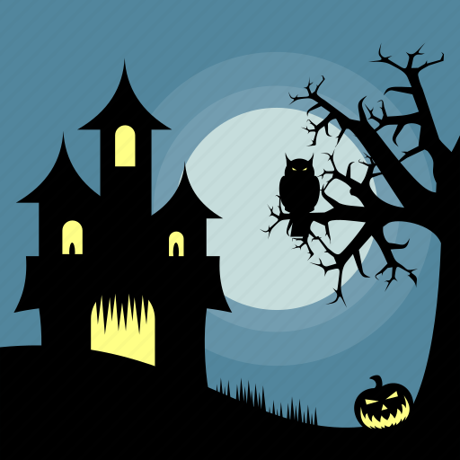 Building, dark, halloween, holiday, house, owl, pumpkin icon - Download on Iconfinder