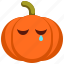 emoji, pumpkin, scary, halloween, cry 
