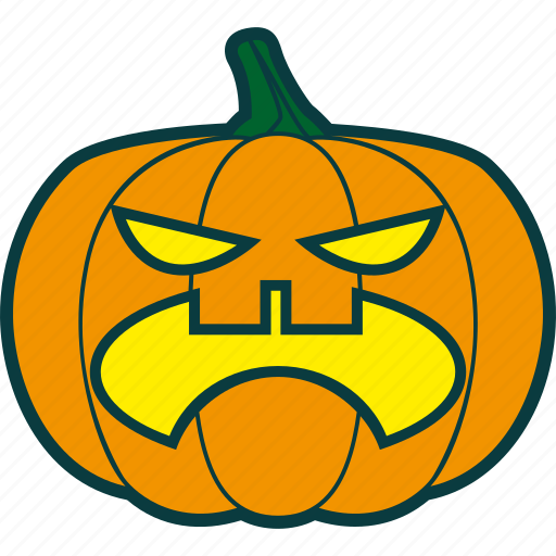 Angry, fury, halloween, pumpkin icon - Download on Iconfinder