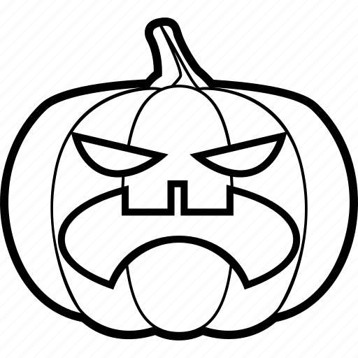 Angry, fury, halloween, pumpkin icon - Download on Iconfinder