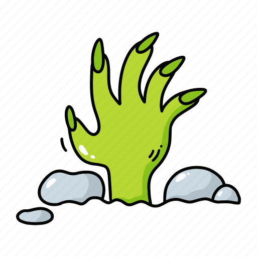 Halloween, zombie, hand, rising, monster icon - Download on Iconfinder