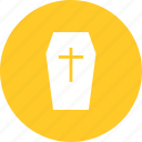 box, case, casket, ceremony, closed, coffin, cross