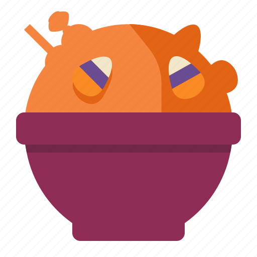 Bowl, candy, candycorns, halloween icon - Download on Iconfinder