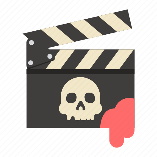 Clapper, halloween, horror, movie icon - Download on Iconfinder