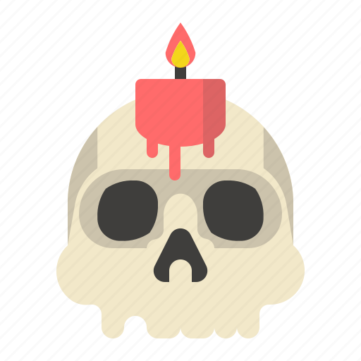 Candle, halloween, skull icon - Download on Iconfinder