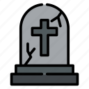 tombstone, halloween, grave, cross, rip, gravestone, cemetery