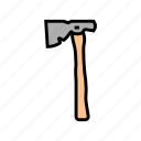half, hatchet, hammer, tool, construction, carpentry