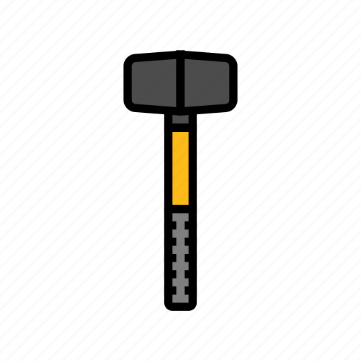 Rubber, hammer, tool, construction, carpentry, wood icon - Download on Iconfinder