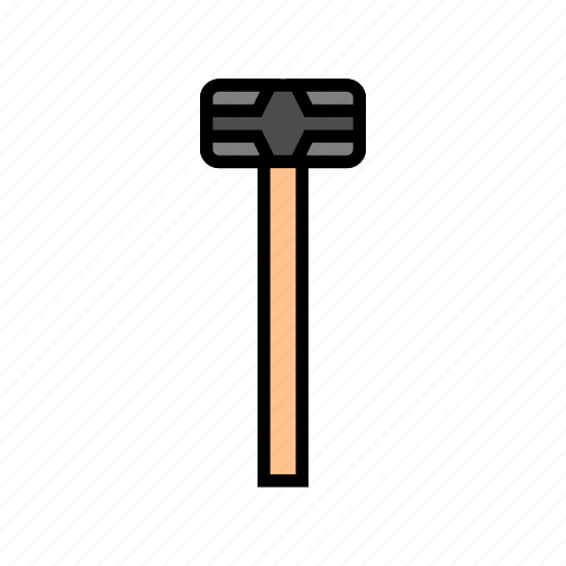Sledge, hammer, tool, construction, carpentry, wood icon - Download on Iconfinder
