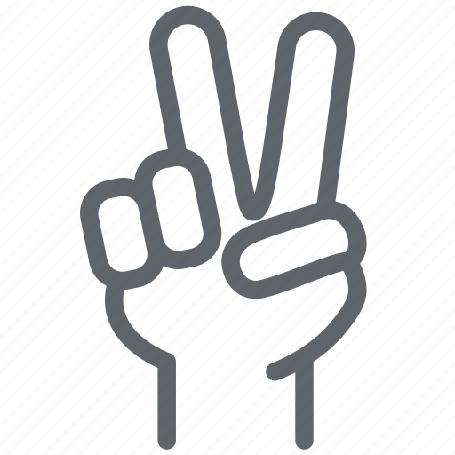 Fight, fingers, fist, hand, peace, power, strong icon - Download on Iconfinder