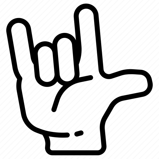 Gesture, hand, metal icon - Download on Iconfinder