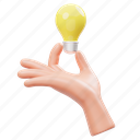 holding, lamp, light, bulb, idea, creative, gesture, hand holding, hand 