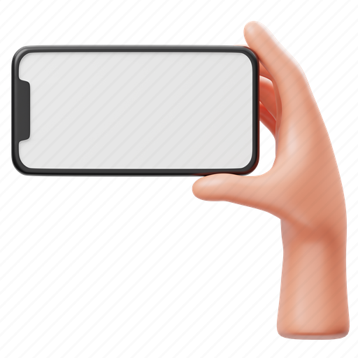 Holding, phone, technology, smartphone, mobile, device, gadget 3D illustration - Download on Iconfinder